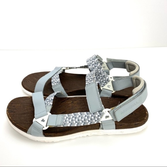 Merrell Around Town Sunvue Strap White Woven Sandals MER-J94424-1546 - Picture 6 of 10